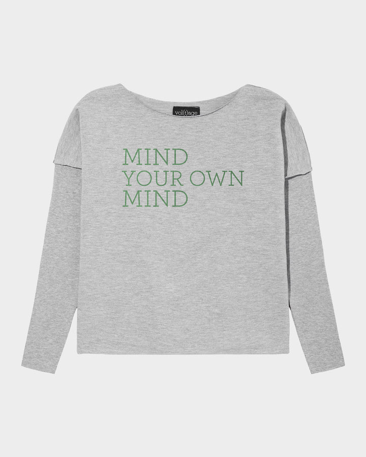 MIND YOUR OWN MIND relaxed smart-shirt