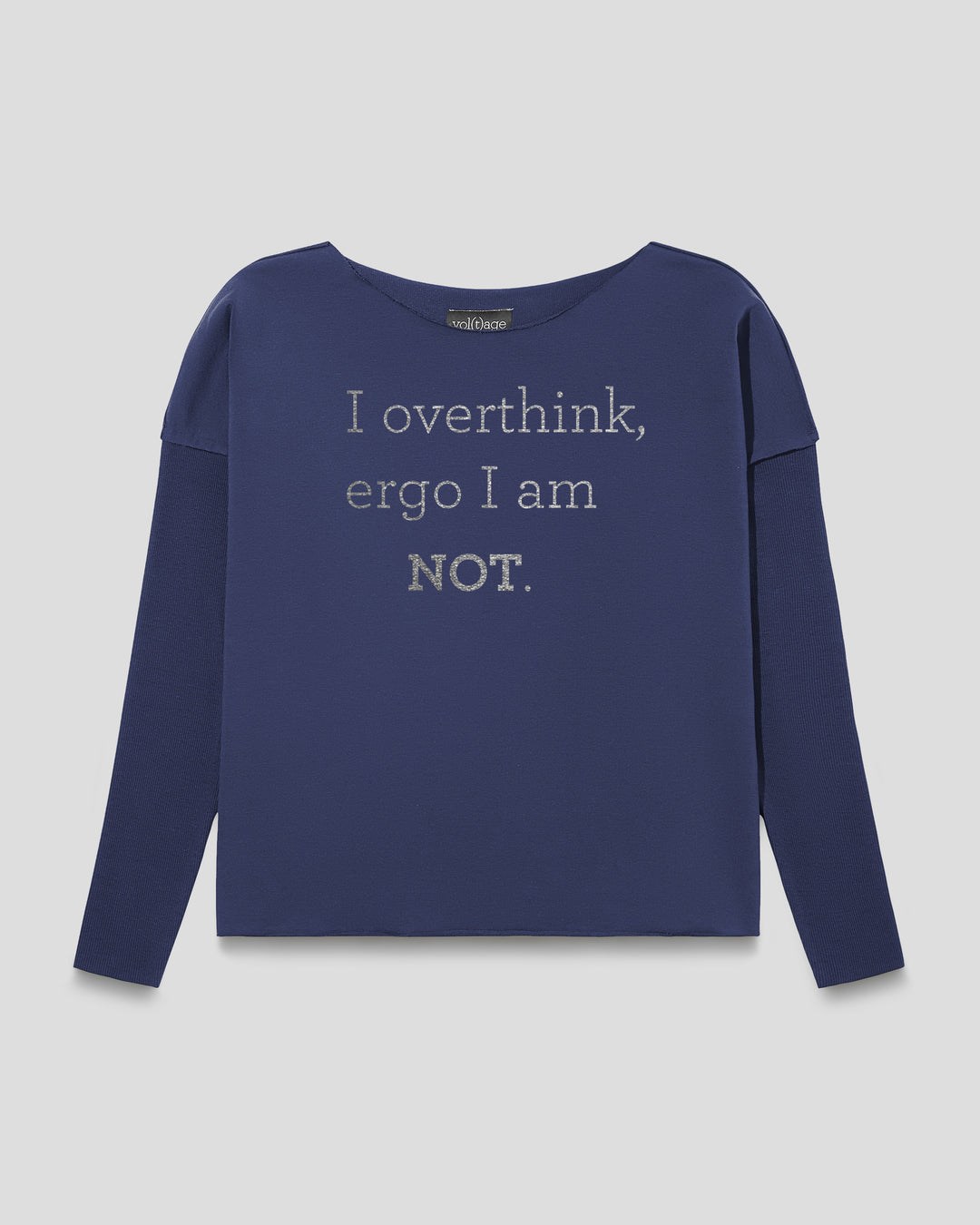 I overthink, ergo I am NOT. relaxed smart-shirt