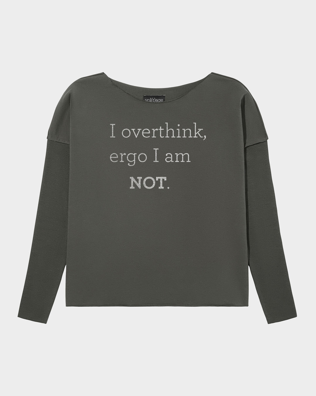I overthink, ergo I am NOT. relaxed smart-shirt