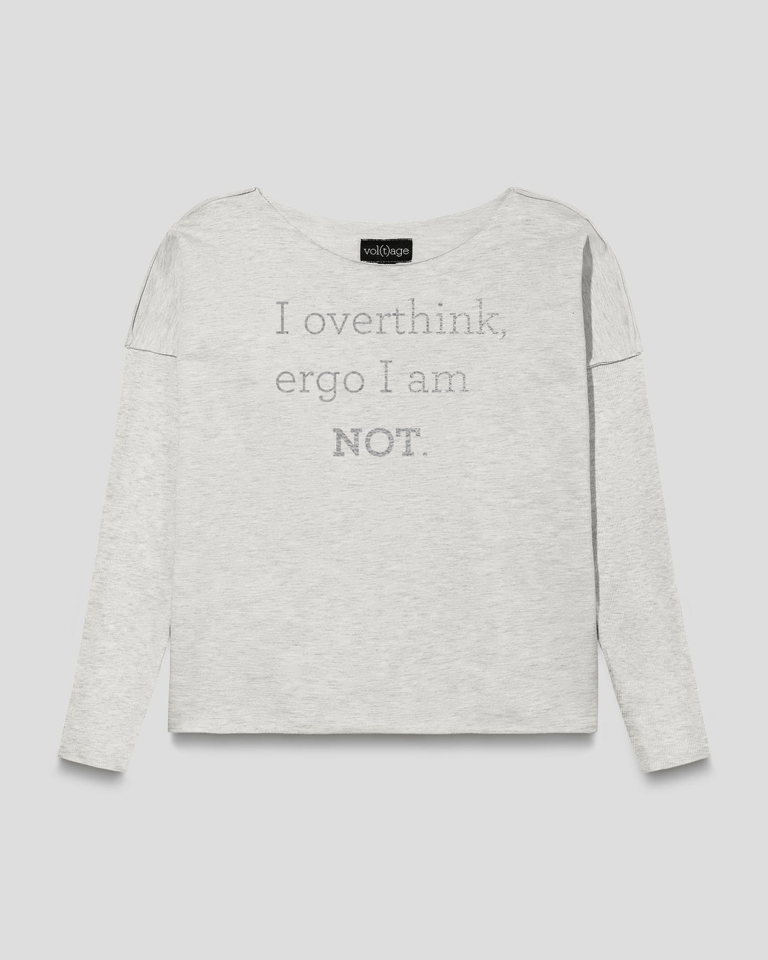 I overthink, ergo I am NOT. relaxed smart-shirt