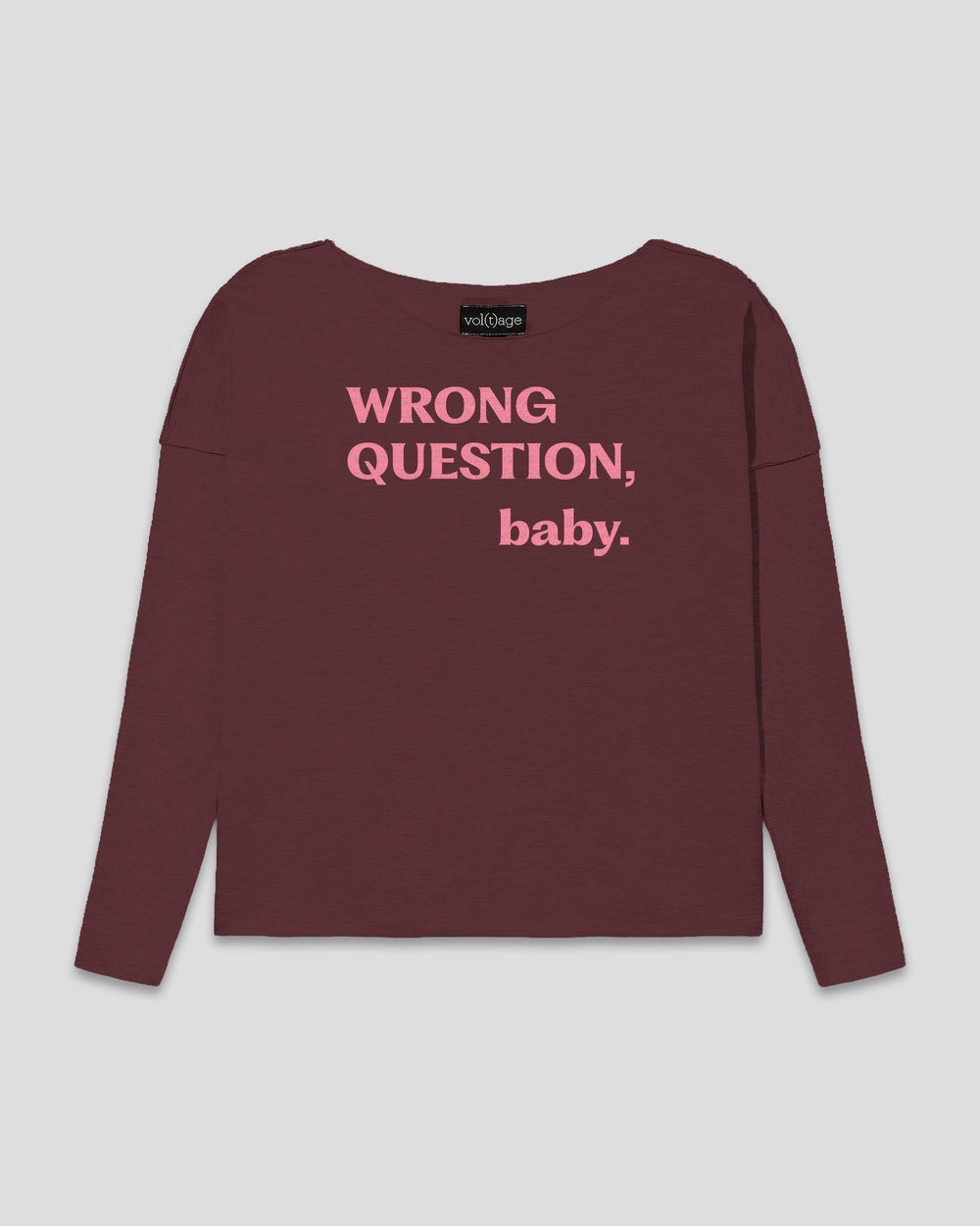 WRONG QUESTION, baby. relaxed smart-shirt by vol(t)age