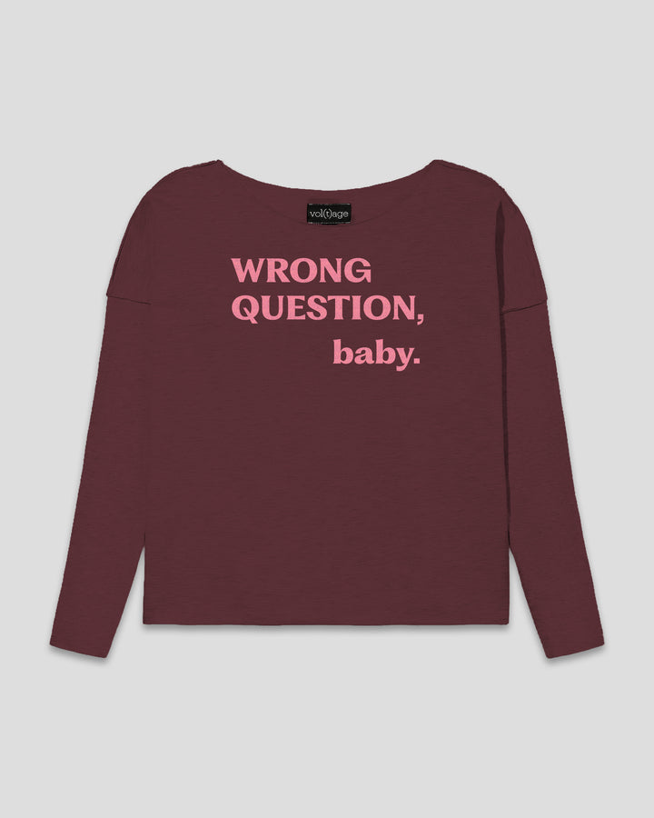 WRONG QUESTION, baby. relaxed smart-shirt