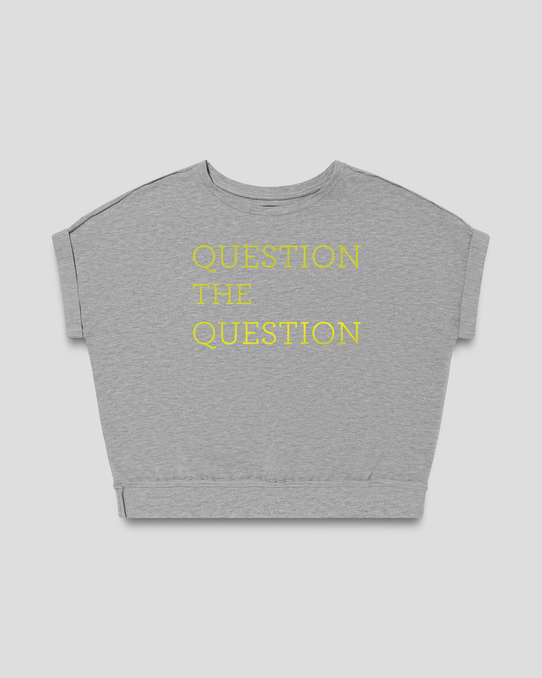 QUESTION THE QUESTION fitted smart-tee