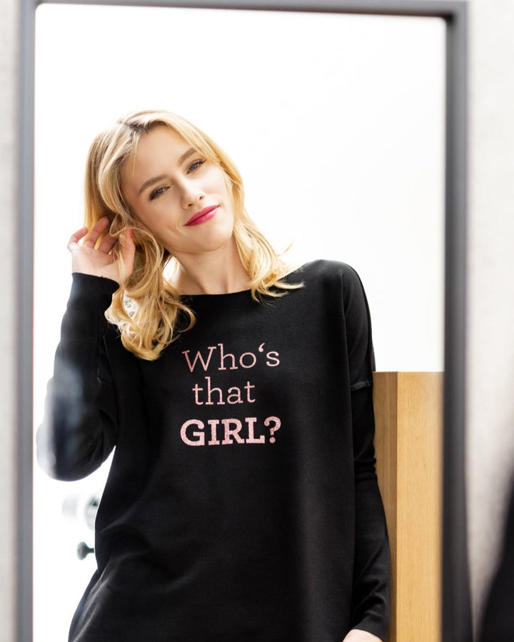 WHO'S THAT GIRL relaxed smart-shirt