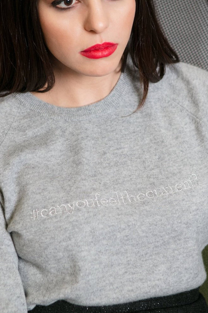 CAN YOU FEEL THE CURRENT cashmere sweater