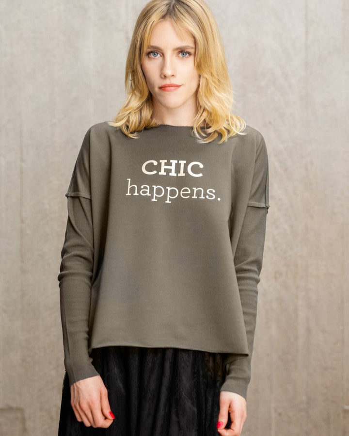 CHIC HAPPENS! relaxed smart-shirt
