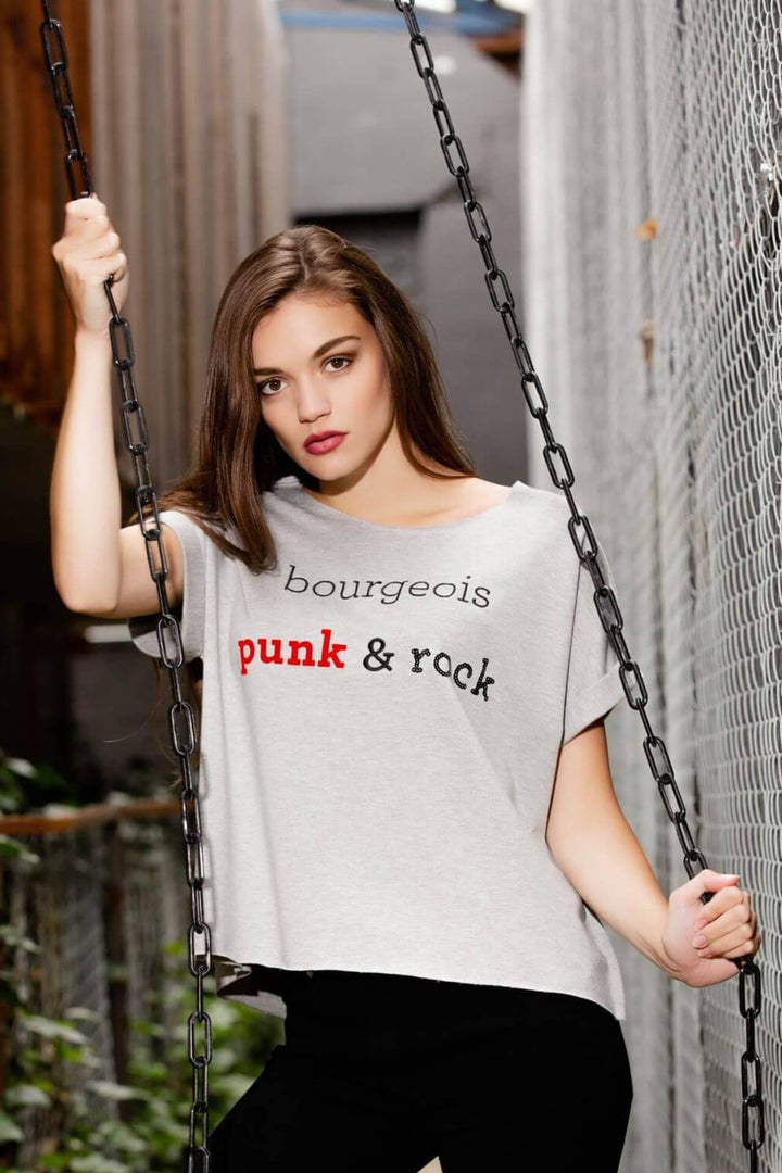 BOURGEOIS PUNK & ROCK relaxed smart-tee