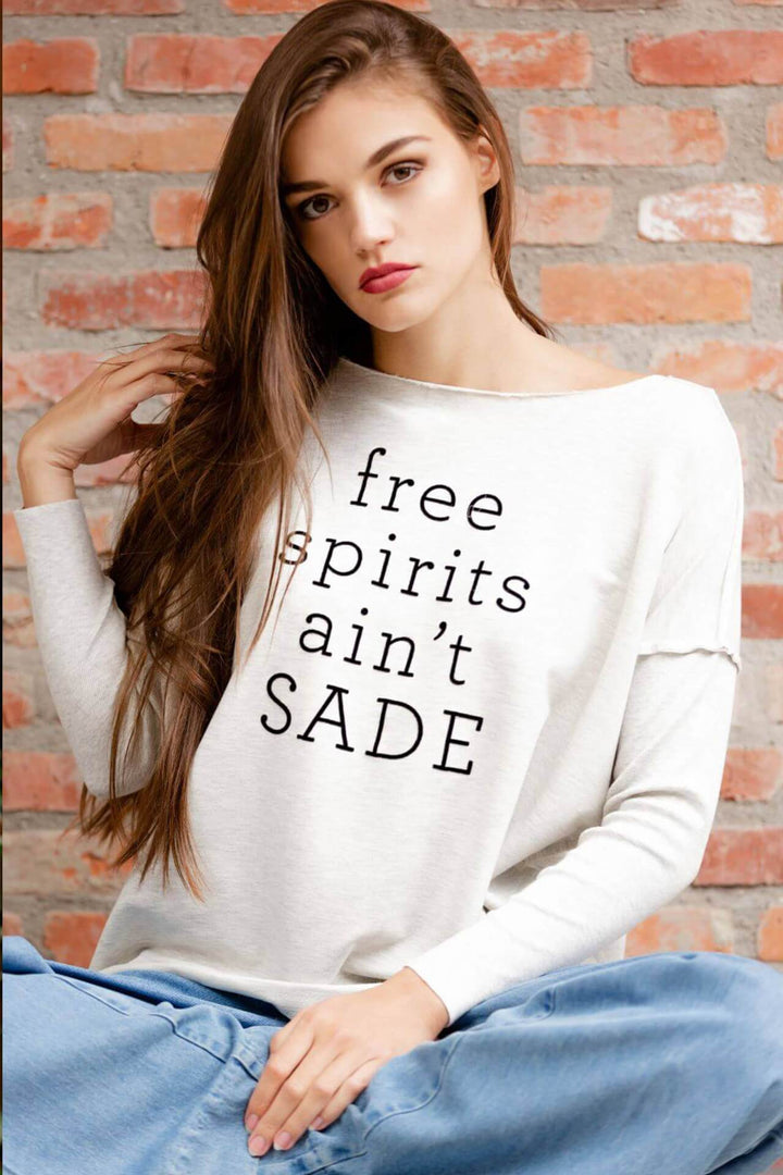 FREE SPIRITS AIN'T SADE relaxed smart-shirt