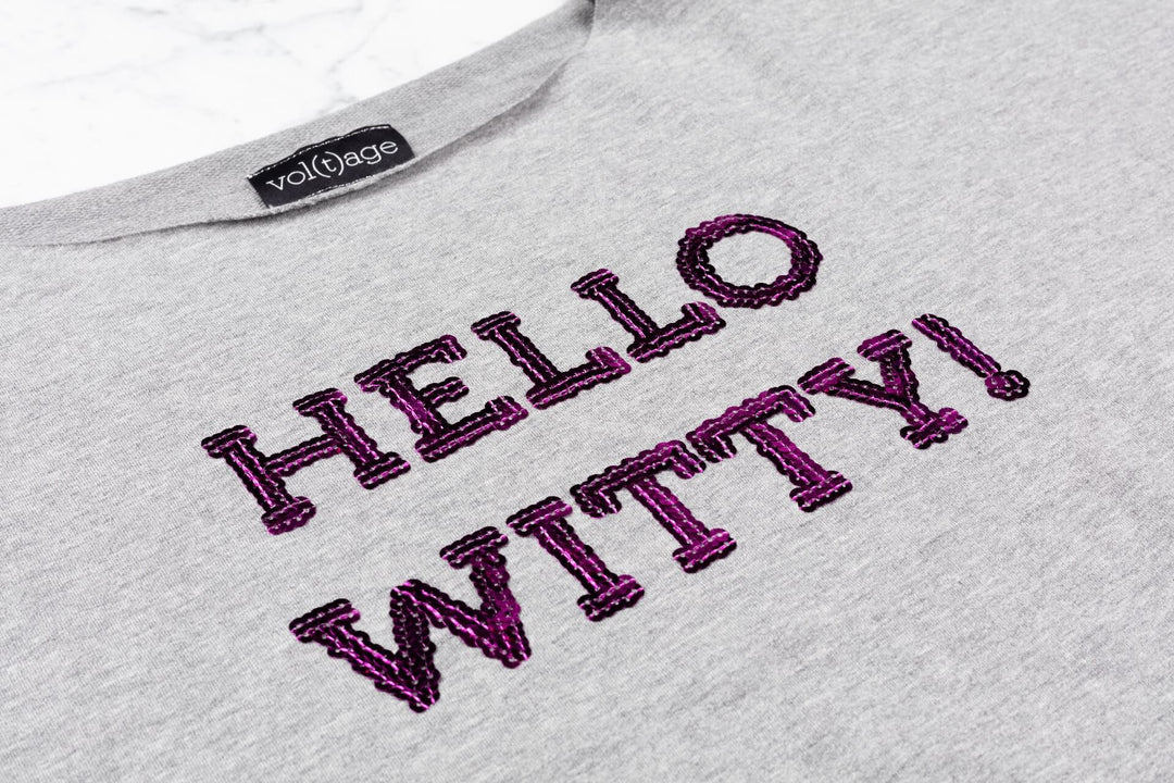 HELLO WITTY! relaxed smart-shirt
