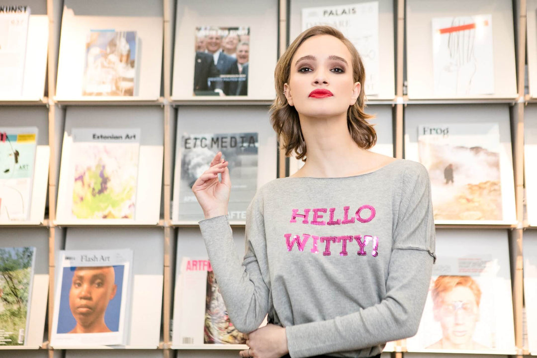 HELLO WITTY! relaxed smart-shirt