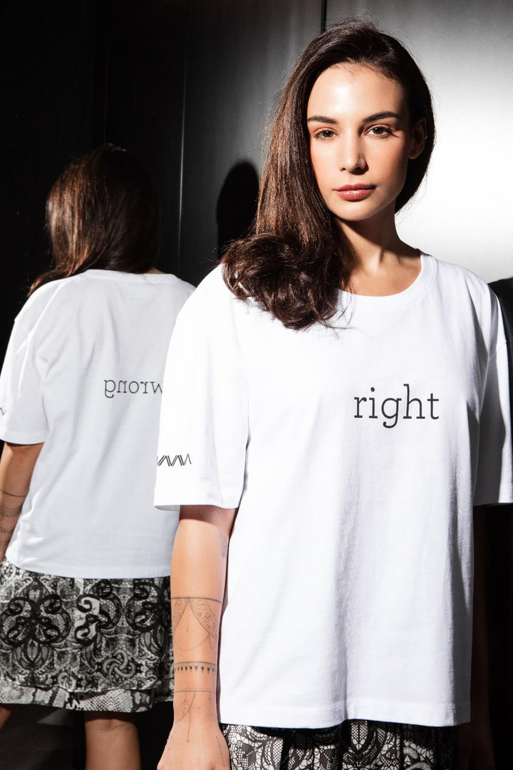 RIGHT/WRONG classic t-shirt